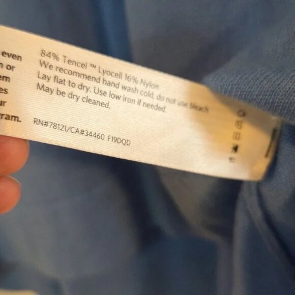 Eileen Fisher blue oversized V-neck tunic sweater size XXS - Picture 7 of 7